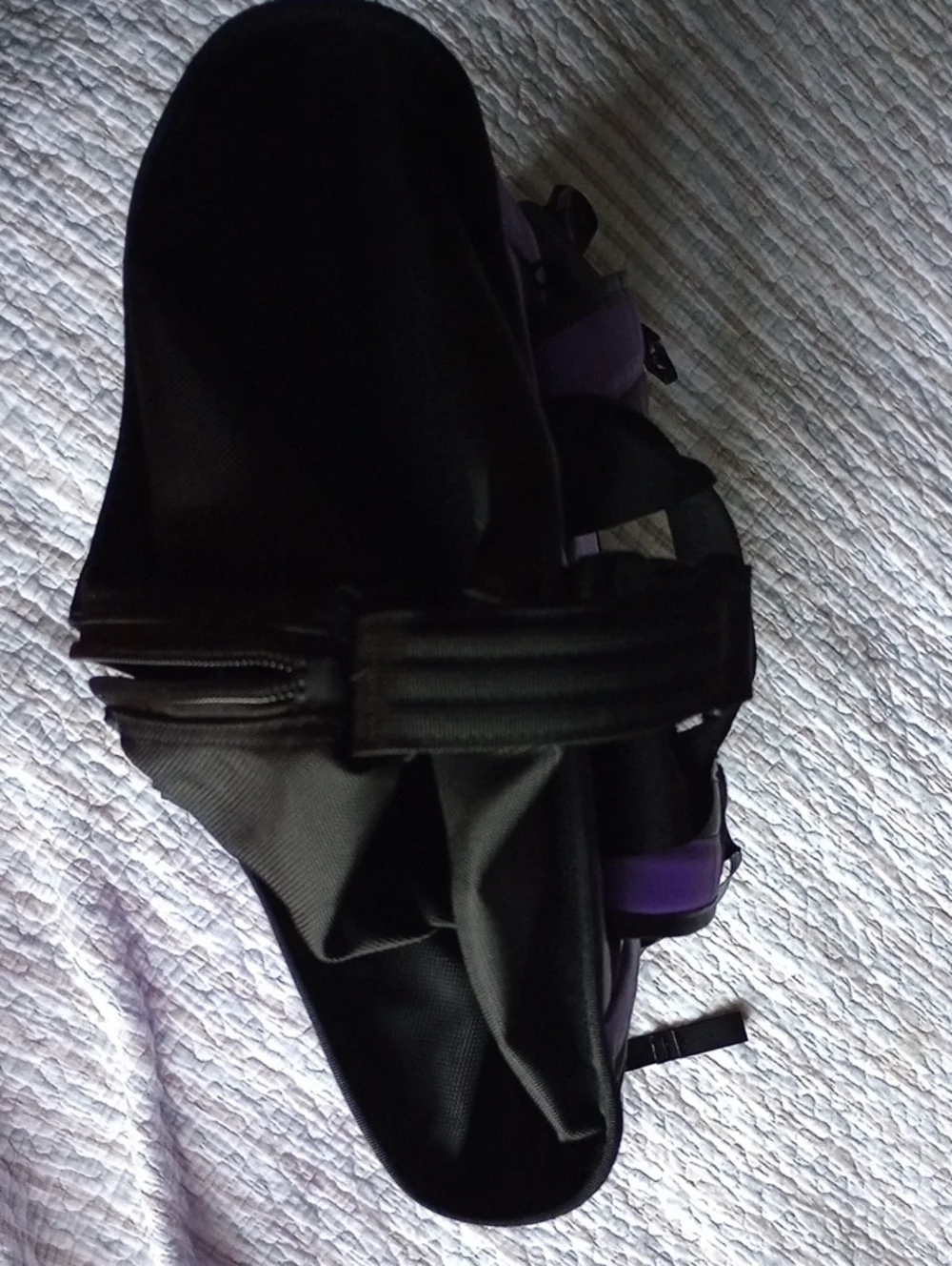 The North Face Purple and Black Explore Haulaback Hiking Backpack - Like New